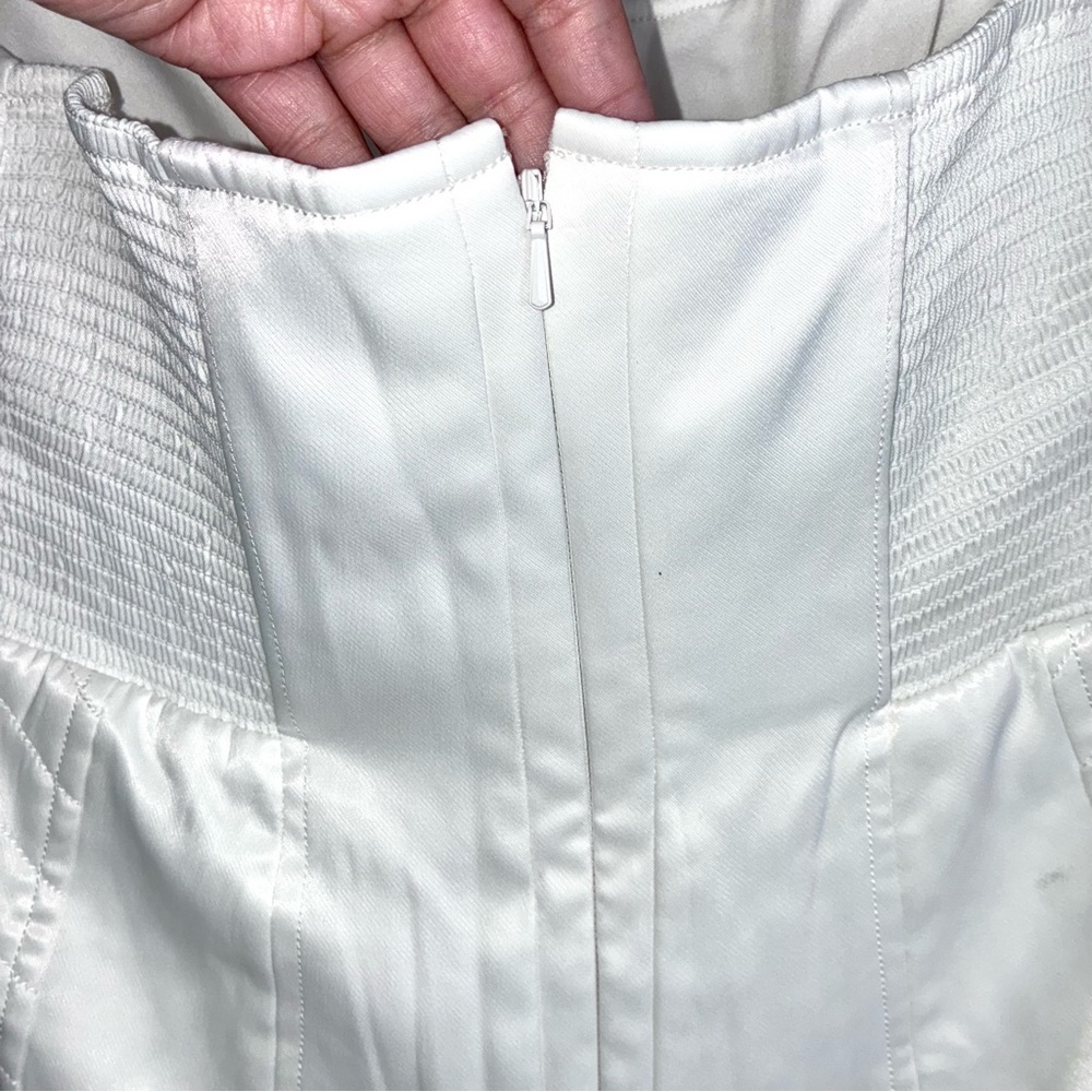 Anthropologie BHLDN Strapless A-Line Satin Tulle-Skirt Midi Dress Size Small NEW - Picture 9 of 13